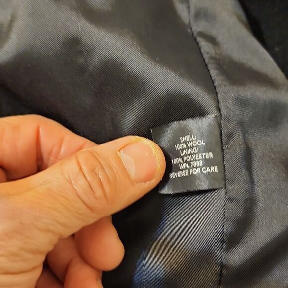 AK Anne Klein black wool peacoat- size small - Picture 9 of 13